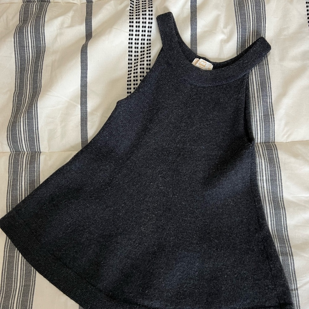 Sloomb wool pinafore dress